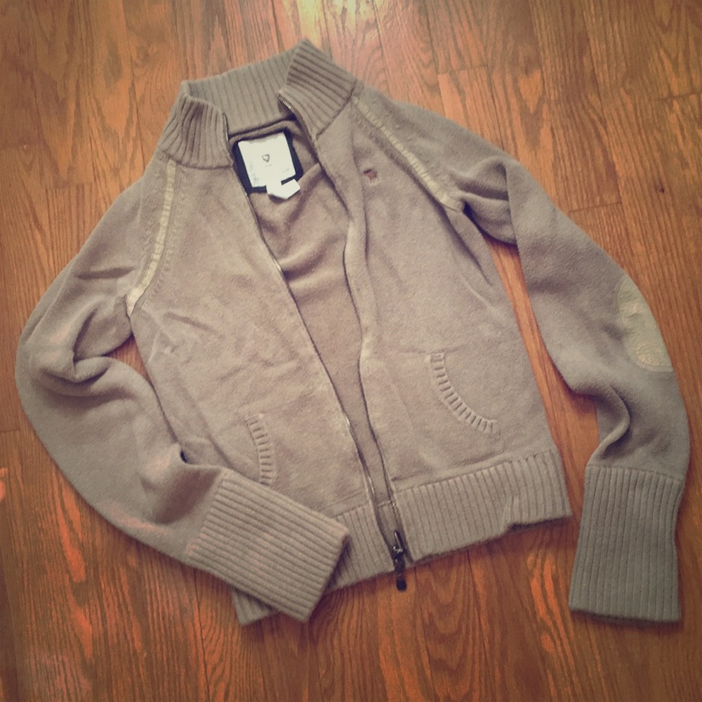 Zipper sweater jacket